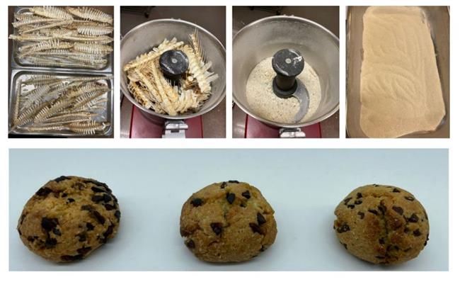Una investigación gastronómica del CETT transforma espinas y cabezas de pescado en galletas y embutidos